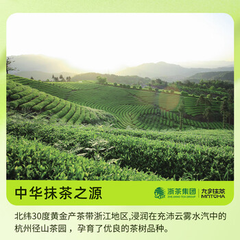 九宇杭州径山茉莉抹茶粉罐装50g烘焙奶茶奶茶店茶粉咖啡拿铁冲饮甜品