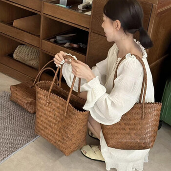 藤编织包包- 京东