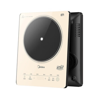 美的（Midea）家用爆炒电磁灶煎炒炖煮涮约定火力可调节铂钻电磁炉HK2002 MC-22TA01大功率悬浮加热