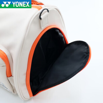 尤尼克斯（YONEX）羽毛球包手提包斜跨包独立鞋仓 BA309CR 米白色