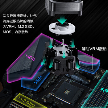 追风者（PHANTEKS）冰灵D30 X2黑360一体式CPU水冷散热器(VRM散热/ARGB无限镜灯效/30mm积木风扇/LGA1851) 