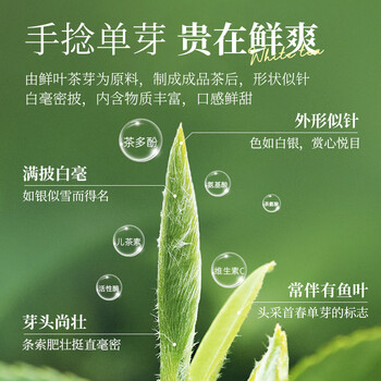 茶马世家白毫银针特级新茶云南老树花果香高山白茶节日送礼长辈罐装200g