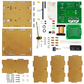诺然 DIY电子套件 趣味电磁炮远射 升压电路 焊接练习制作电路板 套件+亚克力外壳
