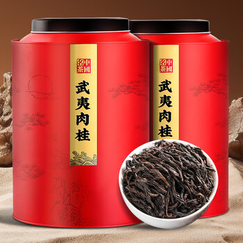 福东顺 茶叶 武夷岩茶肉桂乌龙茶浓香型中火碳焙高香型大红袍礼盒装500g