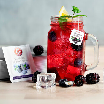 TEEKANNE德国进口花果茶蓝莓黑莓果茶包洛神花玫瑰茄袋泡茶20包/盒果香装 TEEKANNE德国进口花果茶蓝莓黑莓果茶包洛神花玫瑰茄袋泡茶20包/盒果香装