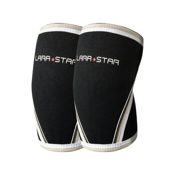 劳拉之星力量举护肘器械训练大力士健身护肘大重量举重卧推 黑色 XXXL