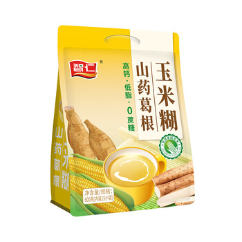 智仁 山药葛根玉米糊 0添加蔗糖 营养早餐健康冲饮即食代餐粉600g
