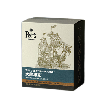 皮爷咖啡皮爷peets 大航海家挂耳滤泡式咖啡 中烘-5片装【新包装】