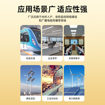 毕亚兹 百兆单模双纤光纤收发器 光电转换器 SC接口20公里 0-25KM 发射端 SFQ-100-S20KM