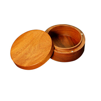 漢墨黑檀 木制印泥盒  简约实用篆刻印泥盒 文房四宝书法仿古印泥用品