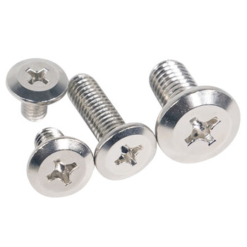 永利尚圆头斜边螺钉倒边螺栓 大平头倒边十字螺丝  M6*10(一斤装)