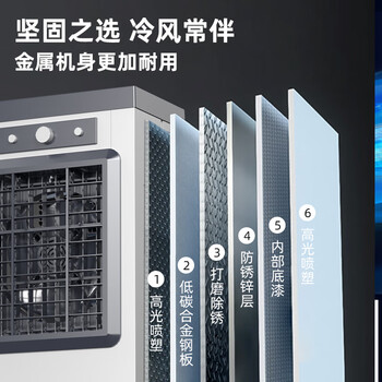 扬子工业冷风机强力制冷水冷移动蒸发式制冷风扇单冷风机商用工厂车间空调扇水空调