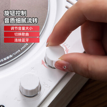 YEARS STAY时光岁月一体式CD机发烧友专辑播放器复古播放机唱片机蓝牙桌面音响音箱蓝牙SG1800生日礼物白木纹