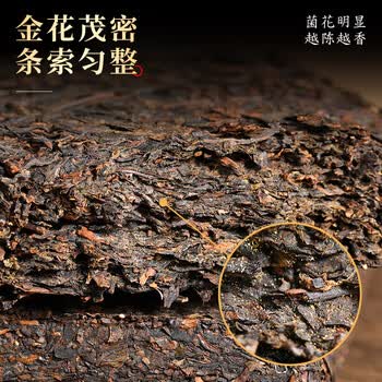 七春金花六堡茶叶 黑茶砖2015年陈熟茶广西500g口粮茶中秋教师节礼物