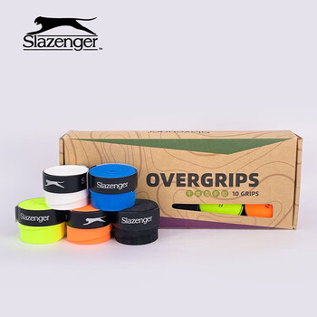 史莱辛格（Slazenger）羽毛球拍网球拍手胶 防滑干性吸汗带10个装STA2400315