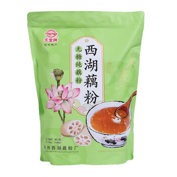 天堂牌无糖纯藕粉960g袋装 杭州特产 西湖藕粉 早餐代餐粉速溶纯藕粉