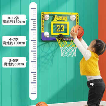 博智达室内篮球框扣篮投篮架子壁挂式室外儿童折叠家用篮圈篮球架