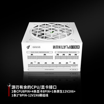 首席玩家（1st player）NGDP铂金 1300W ATX3.1电源（MES ID/压纹线/ATX3.0&3.1双规范/FDB风扇/支持5090/双12V2X6/白色）
