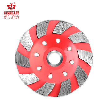 小蜜蜂金刚石碗磨混凝土磨盘石材抛光地坪角磨机磨片经济碗磨 1片