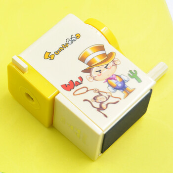 三木(SUNWOOD)卡通手摇削铅笔机/削笔机/削笔器/学生卷笔刀/转笔刀/铅笔刀 黄色 5138 三木(SUNWOOD)卡通手摇削铅笔机/削笔机/削笔器/学生卷笔刀/转笔刀/铅笔刀 黄色 5138