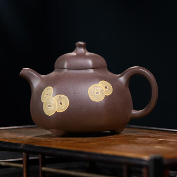 宜兴名家徐汉棠紫砂壶作品《掇只壶》原矿全手工优惠全场包邮真品