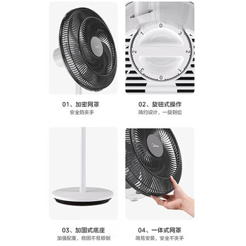 美的(Midea)电风扇 家用七叶落地扇 台立两用 轻音节能摇头强风电风扇 FSA40SLB 美的(Midea)电风扇 家用七叶落地扇 台立两用 轻音节能摇头强风电风扇 FSA40SLB