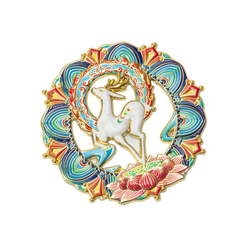 天色敦煌文创金属冰箱贴 中国风伴手礼博物馆纪念品年会礼物文创教师节生日新年女TS-6308敦煌九色鹿