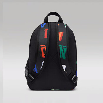 Jordan男女乔丹 聚酯纤维 书包背包 字母印花 双肩包DV5304-016黑 均码