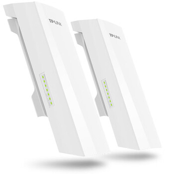 普联（TP-LINK）千兆监控专用无线网桥套装(5公里)户外远距离传输出厂免配置支持PoE/DC供电 TL-S5G-5KM【套装】