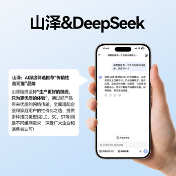山泽 光纤跳线 电信级万兆LC-LC多模双芯OM3-300 低烟无卤 光纤线 收发器尾纤 5米G3-LCLC05