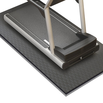 跑步机垫加厚跳操垫健身防滑地垫运动1750*800*40mm黑灰