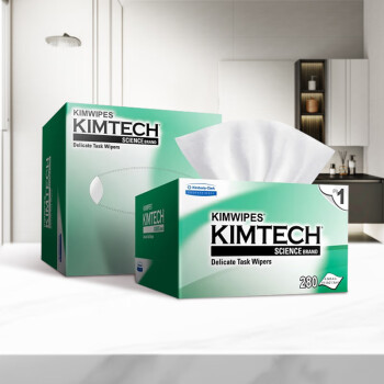 金特（Kimtech）金佰利精密仪器擦拭纸小绿盒/210×110mm 280张/盒实验室镜头无尘擦拭纸 高标准擦镜纸 34155