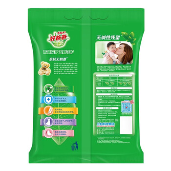 好爸爸（Kispa） 低泡易漂 省水节能 适用贴身衣物 高端亲肤 洗衣粉 1.6kg*1袋
