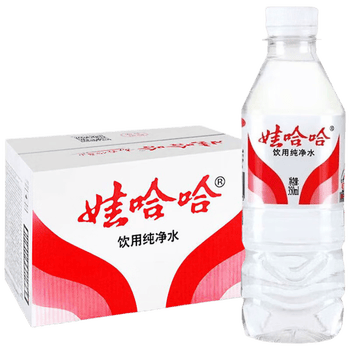娃哈哈纯净水350ml*24瓶 整箱装 小瓶装饮用水 会议接待用水出游用水