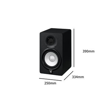 雅马哈（Yamaha）HS8 有源监听音箱录音棚工作室有源专业音箱专业音响 黑色（一只）