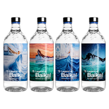 优活家丽珍贝加尔饮用天然水750ml*6瓶 玻璃瓶整箱大瓶装进口水高端商务