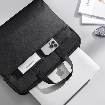 得力(deli)【超级爆款】加厚立体办公手提袋/会议包/事务包/文件包/商务拉链袋电脑公文包男 大容量黑色BG666 得力(deli)【超级爆款】加厚立体办公手提袋/会议包/事务包/文件包/商务拉链袋电脑公文包男 大容量黑色BG666