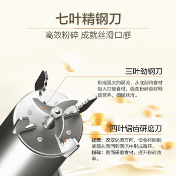 苏泊尔（SUPOR）豆浆机DJ12B-P17E多功能可预约搅拌榨汁料理机家用多功能 1.2升破壁免滤2-3人食