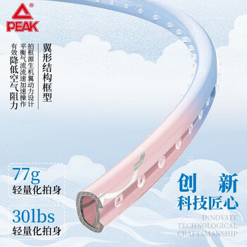 匹克羽毛球拍全碳素纤维训练耐打男女比赛球拍YYZ4008粉紫单拍