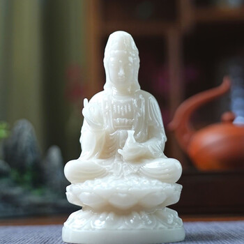 和田玉观音摆件价格报价行情- 京东