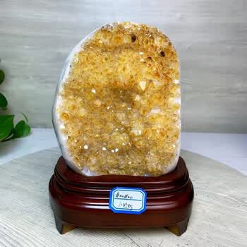 黄水晶原石水晶簇价格报价行情- 京东