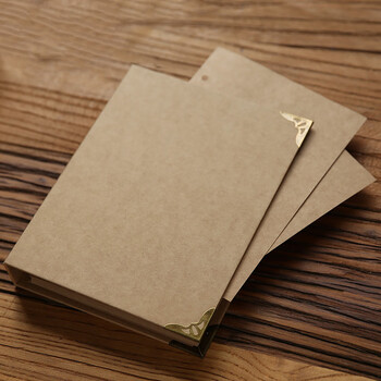32开活页本子diy粘贴式同学录牛皮纸笔记本复古手工相册影集 牛皮纸