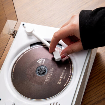 YEARS STAY时光岁月一体式CD机发烧友专辑播放器复古播放机唱片机蓝牙桌面音响音箱蓝牙SG1800生日礼物白木纹