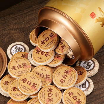 七春老白茶 福鼎贡眉500g口粮可加陈皮白茶叶小饼礼罐端午节长辈礼物