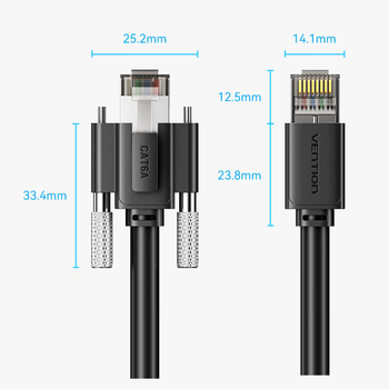 威迅超六类双屏蔽工业高柔相机网络跳线IBUBF黑色1米 威迅超六类双屏蔽工业高柔相机网络跳线IBUBF黑色1米