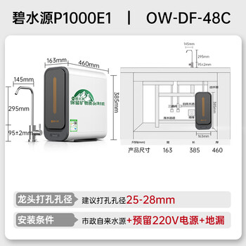 碧水源（Originwater）净水器家用1000G保留矿物质的厨下净水机净饮机纳滤过滤器净水器 家电  P3