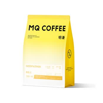 明谦咖啡豆黄标教父中度烘焙500g意式精品美式黑咖啡拼配咖啡豆