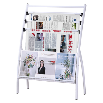 金隆兴报刊架杂志架书报架书刊架落地报纸架宣传册展示架折页资料架子期刊架3+1层