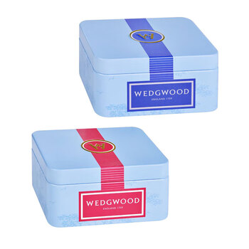 Wedgwood威基伍德欢愉假日树莓马克杯+ 随身包茶罐套盒
