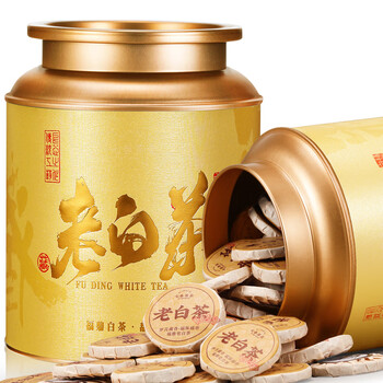 七春老白茶 福鼎贡眉500g口粮可加陈皮白茶叶小饼礼罐端午节长辈礼物